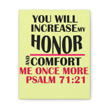  Psalm 71:21 Increase My Honor Bible Verse Canvas Christian Wall - £57.10 GBP+