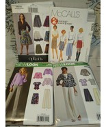 Sewing Patterns Lot of 4 McCall's 9356 New Look S0183, 6011 Vogue V8295 sz 8-20 - £10.38 GBP