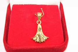 Egyptian Handmade Ancient Egyptians Lotus Flower 18K Yellow Gold Pendant 1.6 Gr - $257.05