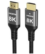 8K HDMI Cable 48Gbps 33 FT, Nylon Braided High Speed HDMI® Cable 4k 120H... - $27.16 CAD