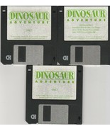 Dinosaur Adventure by Knowledge Adventure ~ 3.5 disk set of 3 ~ 1992 - $34.96 CAD