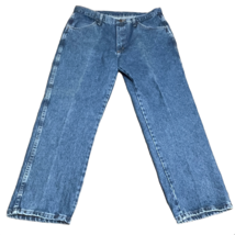 Rustler Blue Jeans Regular Fit Straight Leg Men&#39;s Size 38 x 29 New Tags ... - $15.99