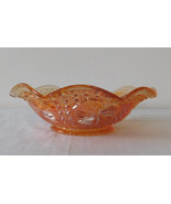 Vintage Imperial Glass Iridescent Carnival Star Medallion Ruffled 7 Inch... - $25.00