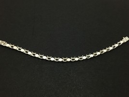 Solid Silver Bracelet 4x6 mm Oval Semi Mount Bracelet Sterling Silver Br... - $51.44