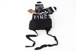 NOS Vtg 90s NHL Los Angeles Kings Spell Out Winter Beanie Mittens Set Ch... - $59.35