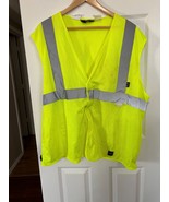 Walls Yellow High Visibility Reflective Safety Vest with Adjustable Side... - $3.47