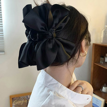 Satin Fabric Large Bow Hair Claw - £4.31 GBP