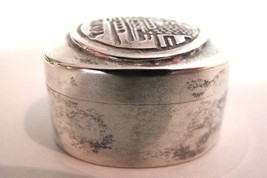 TAXCO MEXICO Sterling Silver 1.25&quot; Pill Box Beautiful City Decoration  - $166.25