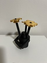 Giant Lego Themed Flower And Bucket - 3D Printed - Gold And Black - £11.19 GBP