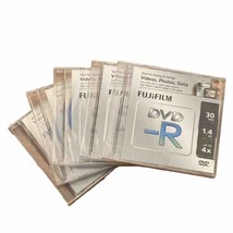 Fujifilm DVD-R Camcorder 1.4GB 30 Mins 4X Jewel Case Lot of 5 SEALED NEW - $14.00
