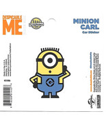 Despicable Me Minion Carl Figure Peel Off Car Sticker Decal NEW UNUSED - £2.34 GBP