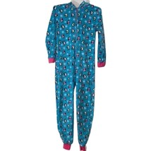 Max &amp; Olivia Big Kid Girls Printed Hooded Lounge Suit,Blue/Pink,Medium(7/8) - £27.69 GBP