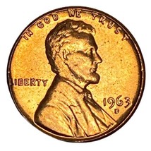 1963 D Lincoln Memorial Cent Red - $1.10