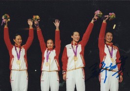 Xu Anqi Chinese Olympic Games Fencer Fencing Hand Signed Photo - £8.75 GBP