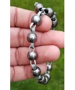 Sarbloh solid beads pure iron meditation praying hindu sikh simarna bracelet q9 - $25.59