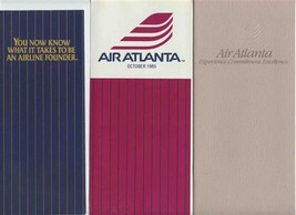 Air Atlanta Time Table Business Flying Brochure and Experience Booklet 1985 - £21.38 GBP