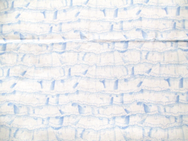 Fabric Michael Miller &quot;Oh Baby&quot; Blue &amp; White Tiered Lace Quilt Sew Craft $4.50 - £3.52 GBP