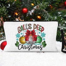 Funny Christmas Cosmetic Bag, Christmas Pouch, Holiday Bag, Christmas Ma... - £12.58 GBP