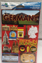 Reminisce Jet Setters Germany JST-057 Die Cut 3D Stickers Travel Vacatio... - $9.80