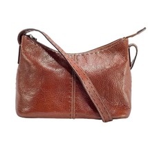 FOSSIL Women&#39;s Handbag Cognac Cowhide Leather Hobo Purse - $26.99