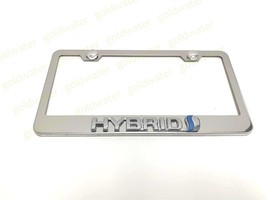 3D Hybrid Badge Emblem Stainless Steel Chrome Metal License Plate Frame - $23.13