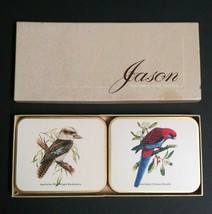 Jason Vtg Australian Bird Coasters Placemats of Distinction (Set of 6) w/ Box - £11.78 GBP
