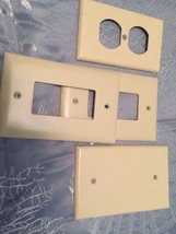 Cream Colored Electrical Outlet And Toggle Switch Plates - £1.55 GBP