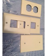 Cream Colored Electrical Outlet And Toggle Switch Plates - £1.56 GBP