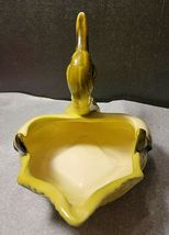 VINTAGE COLLECTIBLE HULL NO. 80 POTTERY GREEN SWAN PLANTER image 3