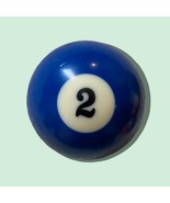 2 Two Pool Billiard Ball #2 2.25&quot; Blue 2 1/4&quot; Standard Size Vintage Repl... - $13.47
