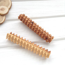 Wooden tactile toy juniper riffled stick Organic sensory baby toys for fine moto - £13.90 GBP