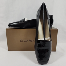 Women&#39;s Enzo Angiolini Liberty Black Leather Flats Loafers - Size 10 M - $28.05