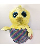 Easter Chick Plush Stuffed Animal in Rainbow Egg 6” Small TY Beanie Boo - £8.52 GBP
