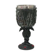 Double Dragon Sword Goblet Chalice Wine Cup New - $36.98