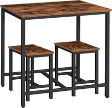 Hoobro 3-Piece Industrial Dining Table Set, Space Saving Dinette For Kit... - $2,422.07 MXN