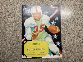 CATAWBA VS. WESTERN CAROLINA COLLEGE FOOTBALL PROGRAM 10-11-52 - $29.68