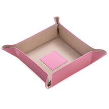 Bey Berk Pink Leather Snap Valet with Pig Skin Tray Leather Lining - $714.50 MXN