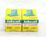 Ideal 550 12 Volt Variable Load Flasher Relay Lot of 2 Vintage Heavy Dut... - $16.17