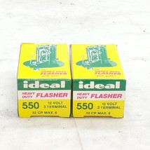 Ideal 550 12 Volt Variable Load Flasher Relay Lot of 2 Vintage Heavy Duty NOS - £12.71 GBP
