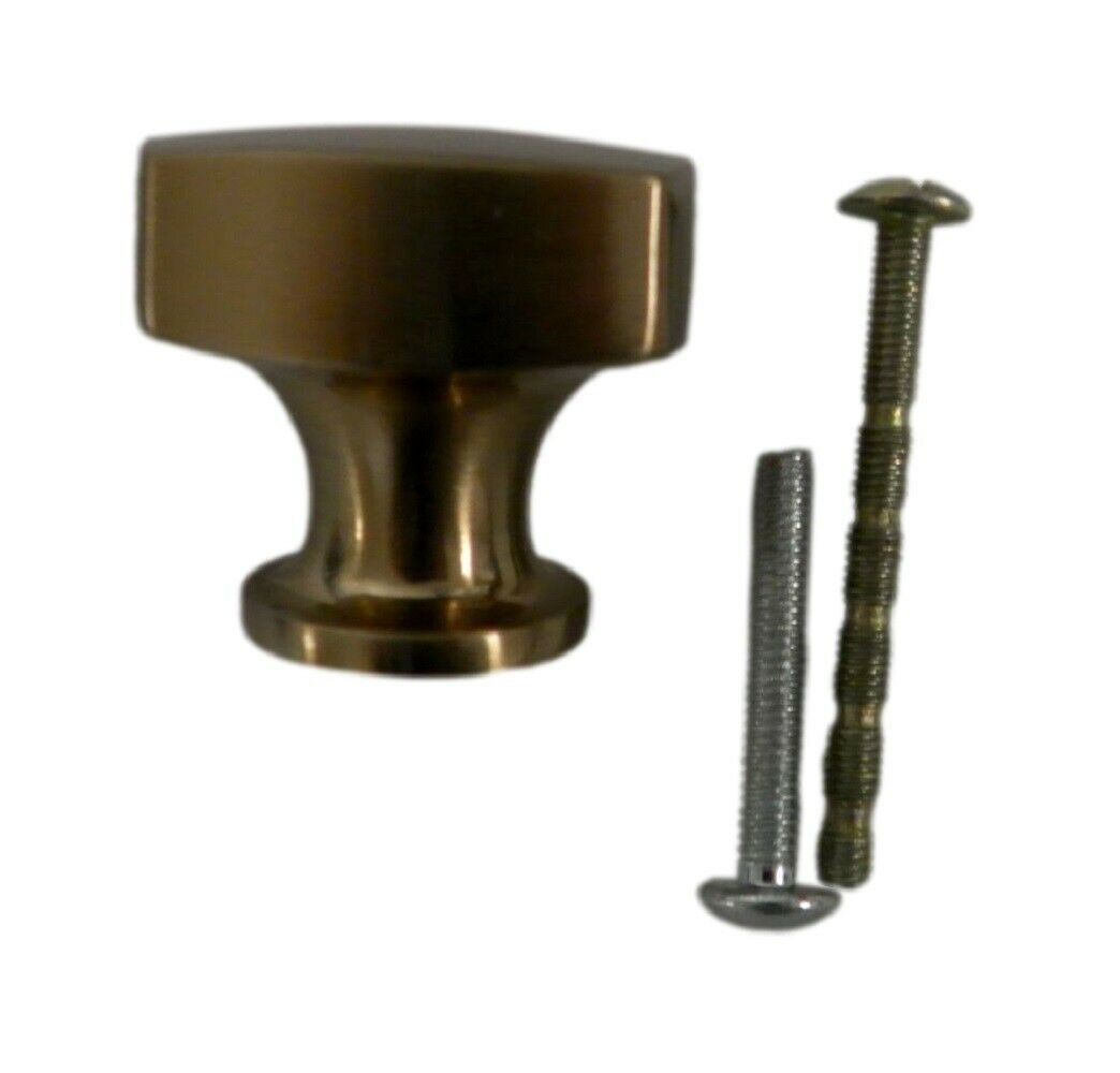 Emtek Freestone 86450US4 1-1/4&quot; Square Cabinet Knob - Satin Brass - $14.87