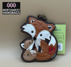 FOX CHALA PAL KEY FOB COIN PURSE KEYCHAIN - $18.32