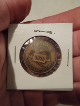 Vintage Continental Airlines Coin Medallion 38th State 1876 Colorado Rare - £30.82 GBP