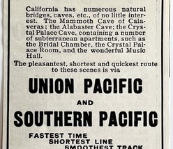 1904 Union Southern Pacific Railway California Caves Advertisement Railroad - $372.61 MXN