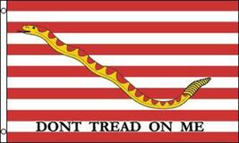 FIRST NAVY JACK  DONT TREAD ON ME 3 X 5 FLAG 3x5  FL544 SIGNS new  tea p... - $6.82