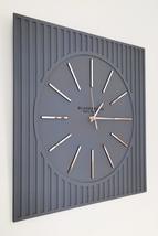 - Lines Effects Series Special Design Wall Clock - Anthracite &amp; Silver -... - $70.28