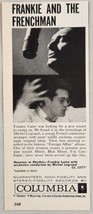 1959 Print Ad Columbia Stereo Hi-Fi Records Frankie Laine and Frenchman - $10.21