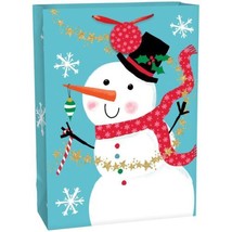 Snowman Extra Large Vertical Christmas Gift Bag 18 x 13 x 5 - £3.25 GBP