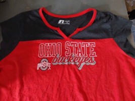 Ohio State Buckeyes Womens 2XL (20) Cotton T Shirt Short Sleeve V Neck - $18.51
