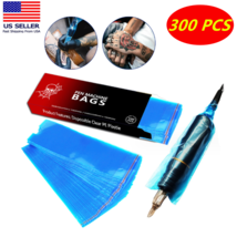 300X Disposable Tattoo Pencil Case Machine Power Bag Pen Clip Cord Sleeves Cover - £10.30 GBP