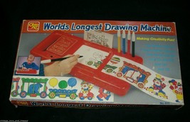 VINTAGE WORLDS LONGEST DRAWING MACHINE OHIO ART 511 LIGHTS UP WORKS IN B... - $28.50